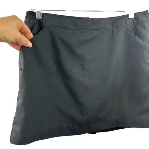 PGA Tour Women's Black Skort Size 8 with Pockets Casual Short Skirt- flawed