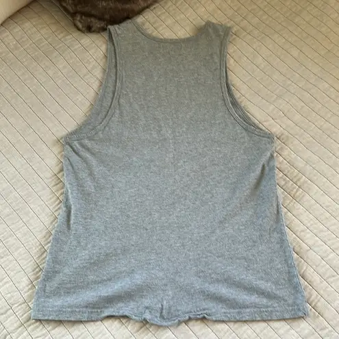 Aritzia  TNA grey 100% cotton, oversized tank top XXS workout​​
