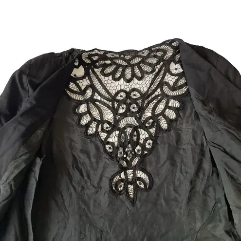 Vintage Together! Lace Back Blazer Black Size 6