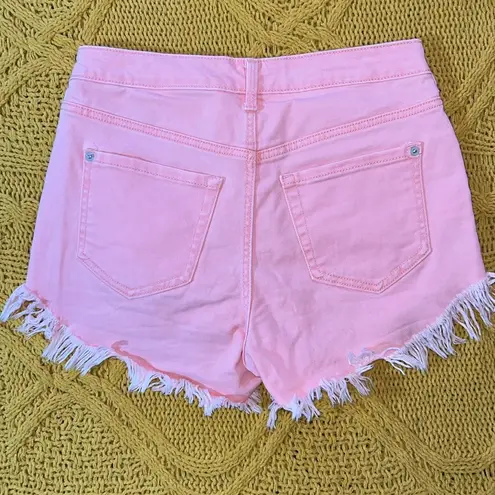 Inc international I.N.C. International Concepts Size 4/27 Pink Frayed Jean Shorts