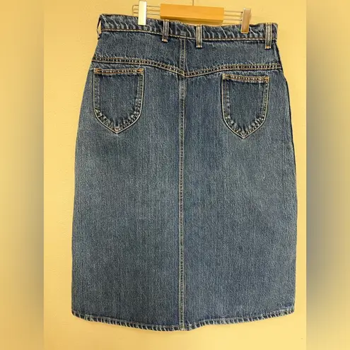 Hunt Club Classic Denim Skirt Vintage Split front skirt Unsized READ