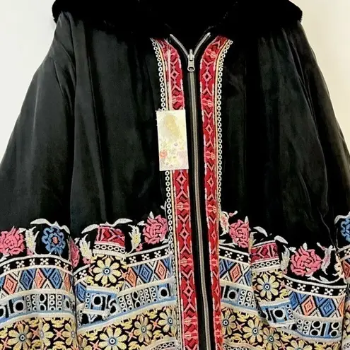 Johnny Was heavily embroidered Reversible Malini Bomber Jacket NWT (oversized)