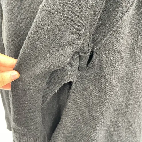 ALLSAINTS Mantle Cardigan women's wool open sweater size US 2 UK 6 black