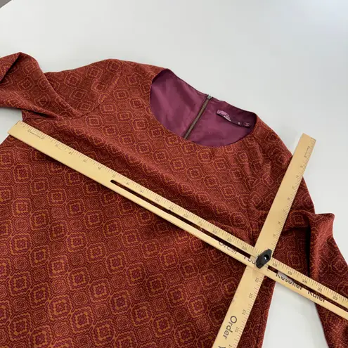 prAna Dress Women Small Orange Red Pomegranate Cece Medallion Print Mini