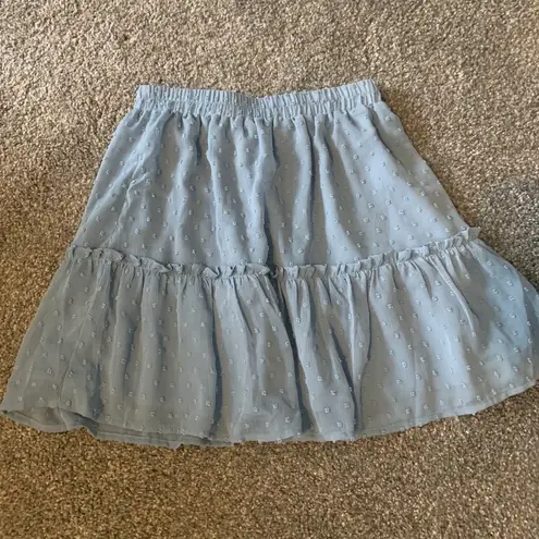 Pink Lily Light Blue Skirt