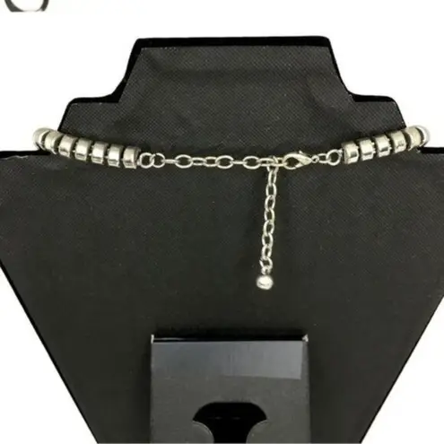 Vintage Art Nouveau Steam Punk Chunky Floral Botanical Grandeur Necklace Silver