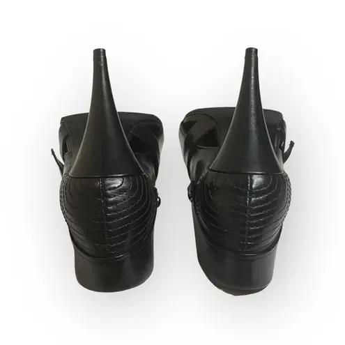 Pour La Victoire new π€ Peep Toe Heel Leather Biker Jacket Booties π€ Black 8.5