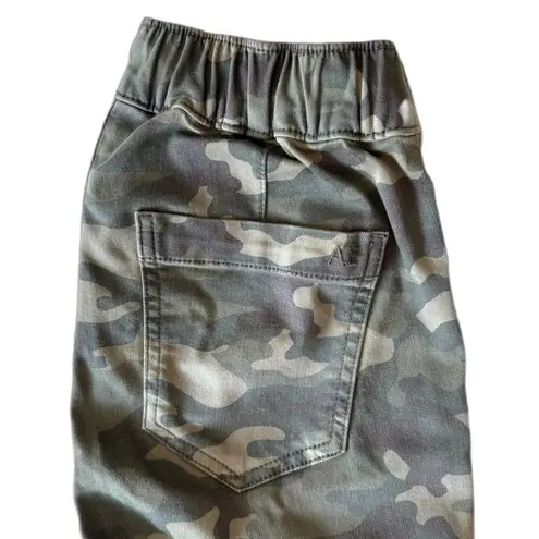 American Eagle  | Next Level Stretch Camo Joggers Size 2 Drawstring Ankle Zippers