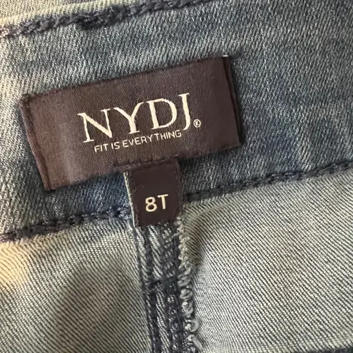 NYDJ Marilyn Straight Leg Ankle Crop Jeans Size 8T Cool Embrace Coolmax 8 Tall