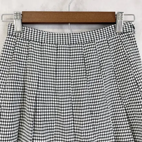 Briggs New York Womens Gingham Skirt XS/S Midi Preppy Academia Retro Old Money