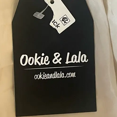 Ookie & Lala Women's Size S Mix Media Drape Front Moto Jacket Color Stone NWT