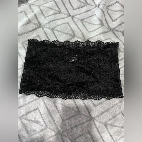 CHUNS Black Lace Bandeau Tube Top Size F