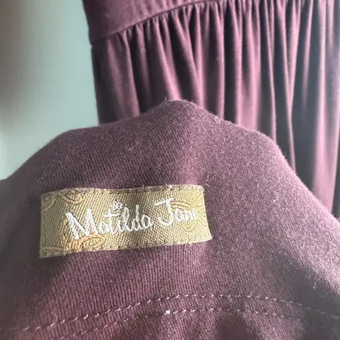 Matilda Jane Womens Class Reunion Jersey Dress Plum Size Medium