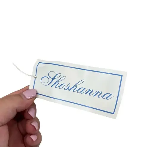 Shoshanna Strawberry Embroidered Cardigan White Green Trim Size Large