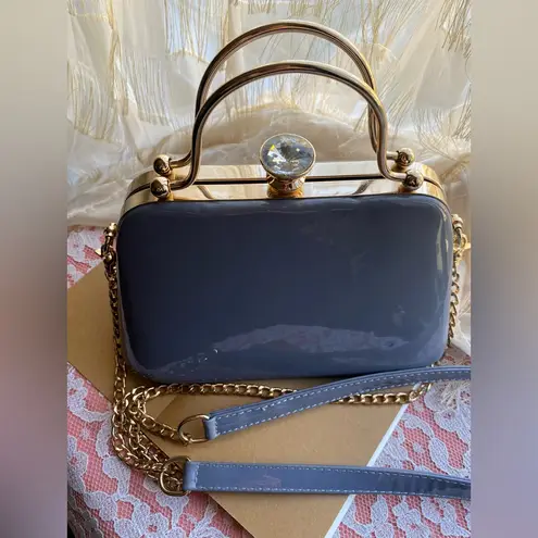 Periwinkle Blue/Gray Ladies Handbag w/Additional Shoulder Strap BNWOT!! Blue