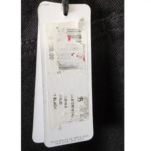 We Wore What The Danielle Crystal Straight Jeans Black 26 NEW FLAWED