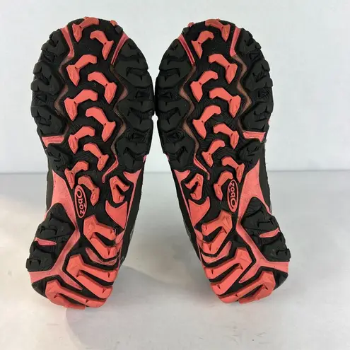 Oboz Sneaker Shoes Womens 8.5 Gray Pink Athletic Low Top Hiking Pull Cord Echo