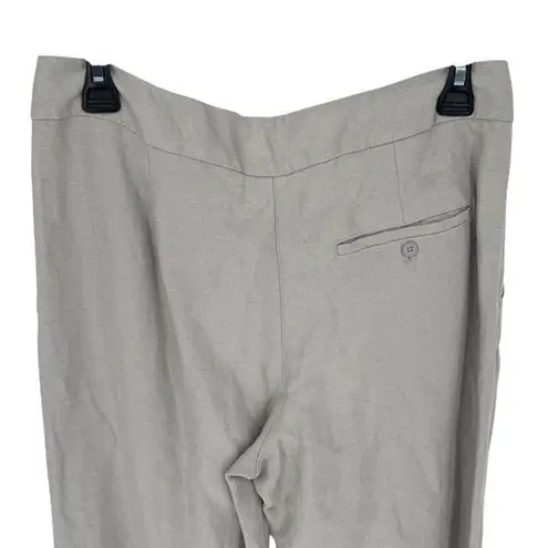 Wilfred Womens Allant Linen Blend Tie Waist Crop Pants Light Gray Size 2