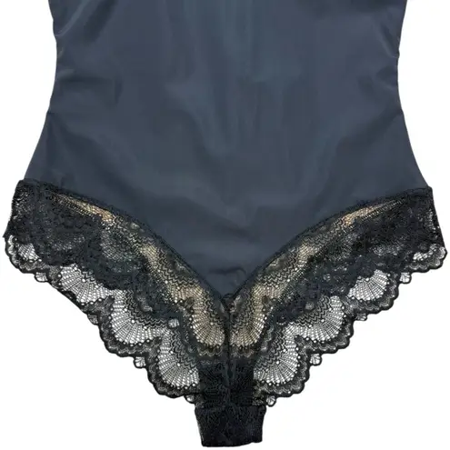 Pinsy Sculpting Lace Shapewear Bodysuit Black Size Large EUC