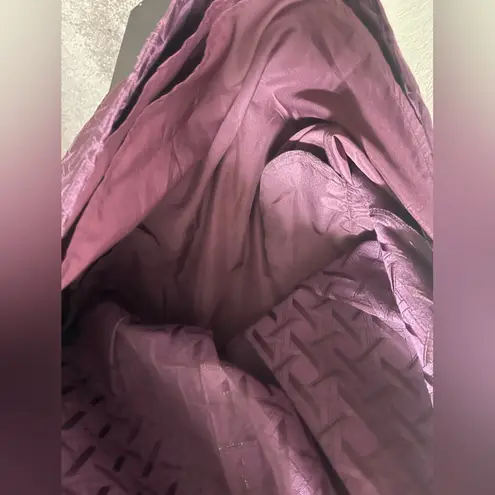 Kirna Zabete Target Purple Jacquard Plunge V Neck Cocktail Dress A