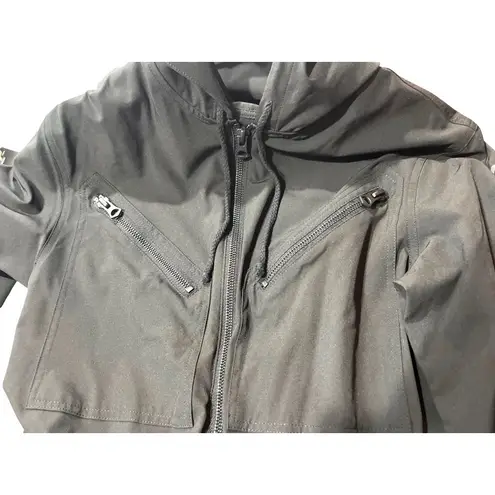 Black Biodegradable BioRomper W/ Zippered Pockets & Hood Size Small DH11