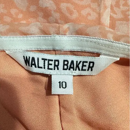 Walter Baker Beverly Off-The-Shoulder Ruched Leopard-Print Crepe Mini Dress 10