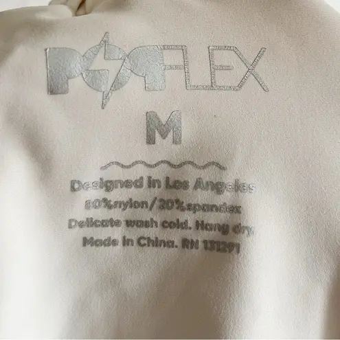 Popflex Cadence Mesh Short Off White Cream Sz Medium