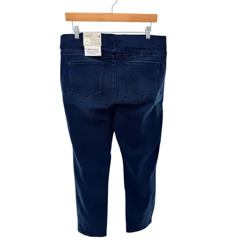 NYDJ Alina Pull-On Ankle Skinny Jeans Mason Blue Lift Tuck Denim Stretch 12 NWT