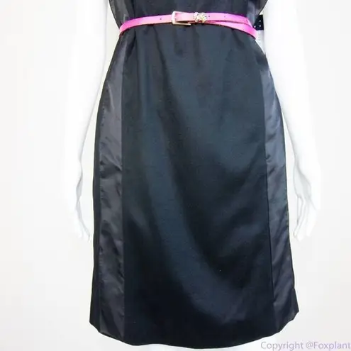 Piazza Sempione NEW Italian-made cashmere/silk black shift dress, IT 40