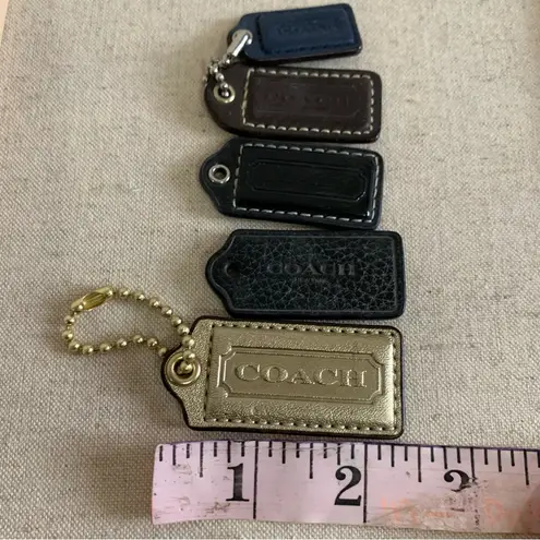 Coach  Vintage leather dog tags