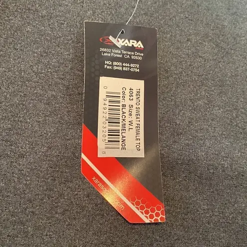 Women’s Xara Gray Fleece Lined Long Sleeve Athletic Sweatshirt Size L NWT Size L