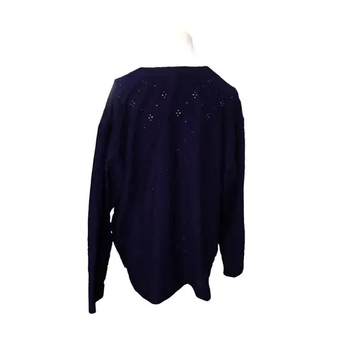 Women's Adolfo studio Blue Pattern Cardigan