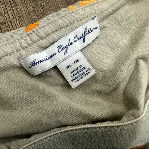 American Eagle  Outfitters Size Medium Sleeveless Tube Top Ruffle Neon Tie Dye