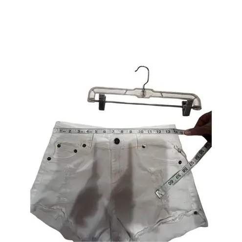 Ocean Drive  White Distressed Shorts Sz 5 NWT