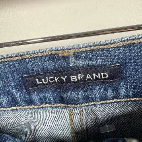 Lucky Brand  Jeans Women 27 Blue The Bridgette High Rise Slim Dark/Med Wash Min