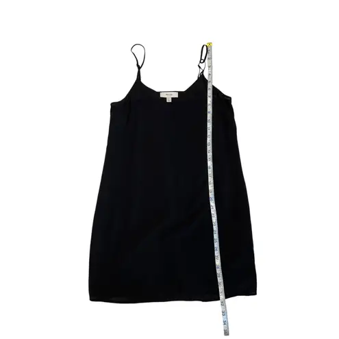 Reiss Black Semi-Sheer Slip Dress Size 2 Viscose