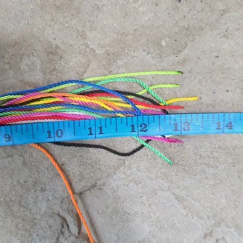 Handmade Rainbow Tie Braided Belt Tassel Ends Retro Hippy Pride Fringe Vibrant Colors