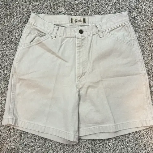 Wrangler  for women’s made in the USA Cream Mom Shorts y2K Vintage size 12