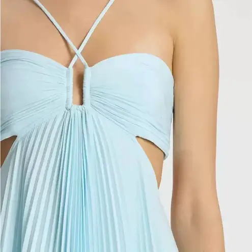 ALC Frank A.L.C Moira Satin Pleated Maxi Dress 2