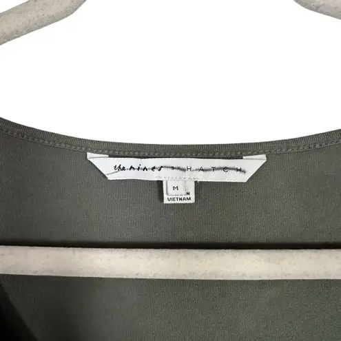 The Nines by Hatch Women Sz M Elbow Sleeve Scoop Neck Shirred Maternity T