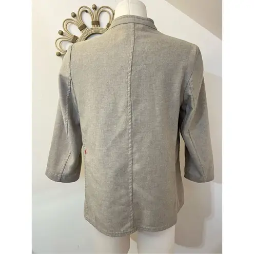 Casey Casey Cashmere Virgin Wool Beige Nehru collar Button Front Jacket M Tan Size M