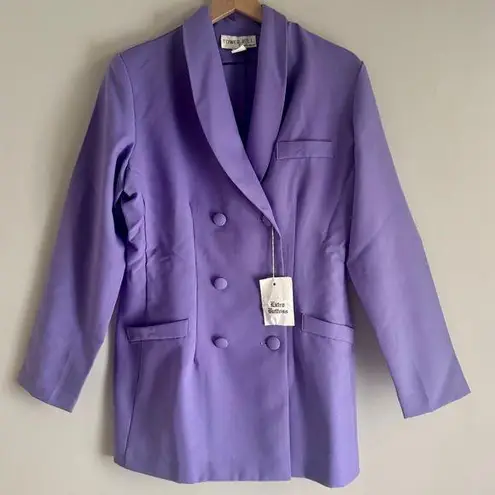 Vintage 80’s NWT Tower Hill Purple Triple Breasted Blazer Size 14