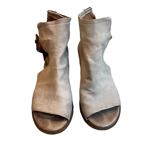 A.S.98 Morgan Sandal, Beige Leather, Sz EU38