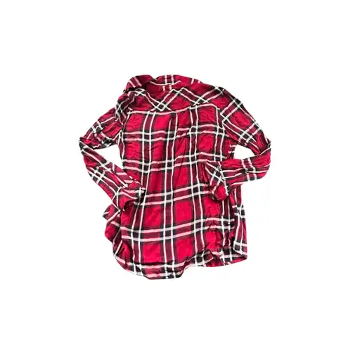 Rails Hunter Plaid Carmine Navy Red Plaid Button Up Long Sleeve Shirt Size L