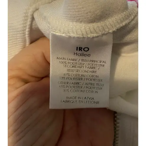 IRO $446 36 0 00 Hailee Naked Mini Dress White Mesh Sheer Free The Nipple Nude