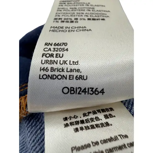 Pilcro Anthropologie Barrel Balloon Leg Jeans Blue Pleated Relaxed Fit Womens 30