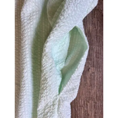 Vintage light green House coat robe night gown size XL