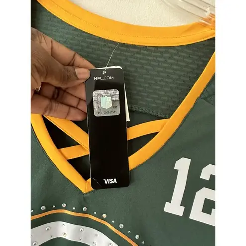 Majestic Green Bay Packers NFL  Women's Short Sleeve Shirt Size Medium NWT