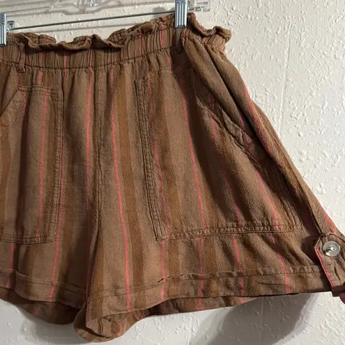 Time and Tru High Waist Brown and Pink Shorts Size L