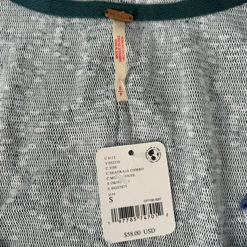 Free People  Oh My Baby Tee In Seagrass Combo